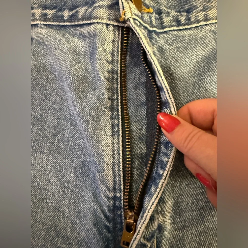 Carhartt Jean Shorts Mens 40 B29 STW Blue Denim Carpenter Jorts Work Wear Pocket
